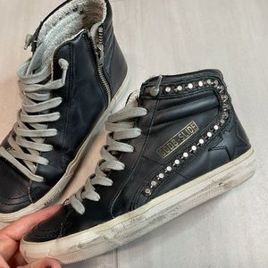 Black Studded GGDB Sneakers